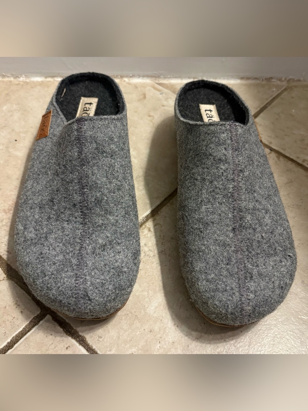 TAOS Woollery Clogs- Grey-Size 41(10.5)